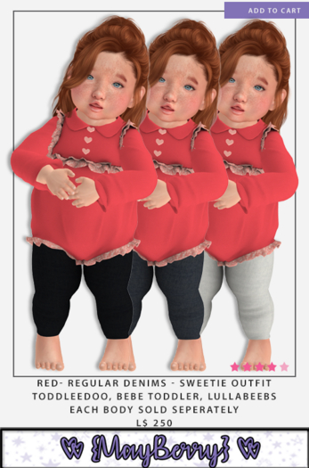 {MB} Red - Regular Denims - TD [unpack]
