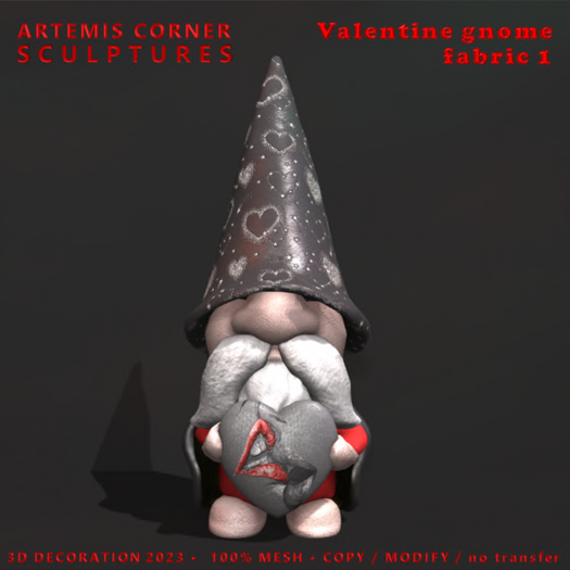 *AC* Valentine gnome fabric 1 