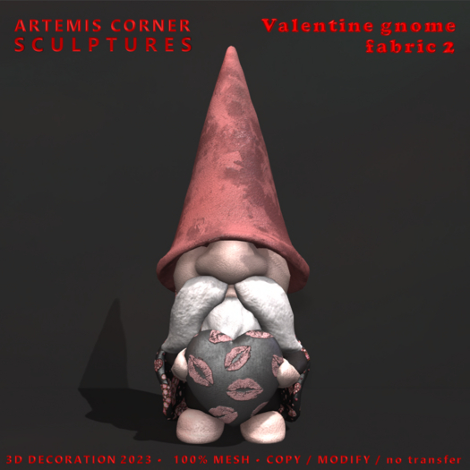 *AC* Valentine gnome fabric 2 