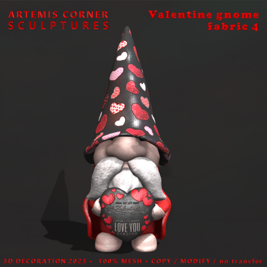 *AC* Valentine gnome fabric 4 