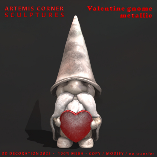 *AC* Valentine gnome metallic 