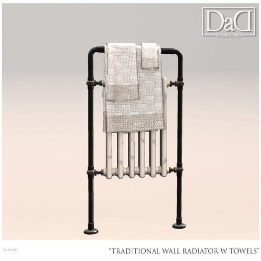 DaD  - Traditional Wall Radiator Dark w towels