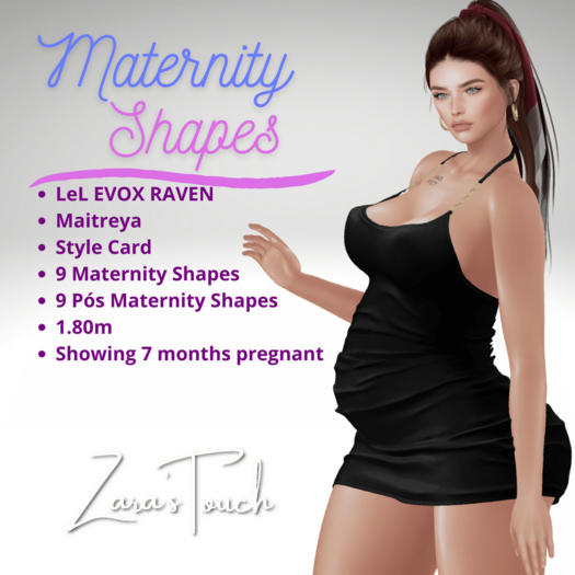 Maitreya Mesh Body Maternity Shapes -ZT 2016