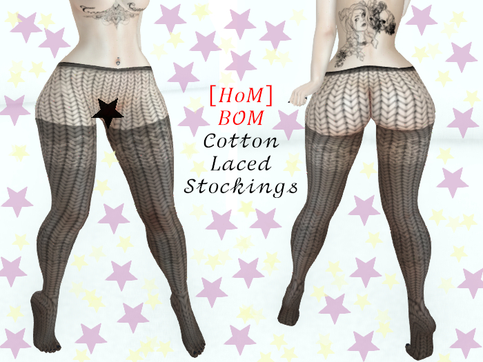 [HoM] Cotton Laced Stockings