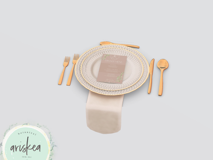 Ariskea [Emma] Dinnerware with Menu