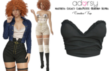 adorsy - Candice Top Black - Maitreya/Legacy/Lara Petite/Kupra/Reborn