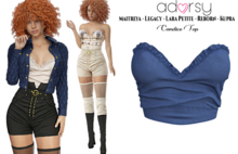 adorsy - Candice Top Blue - Maitreya/Legacy/Lara Petite/Kupra/Reborn