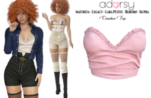 adorsy - Candice Top Pink - Maitreya/Legacy/Lara Petite/Kupra/Reborn