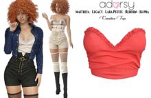 adorsy - Candice Top Red - Maitreya/Legacy/Lara Petite/Kupra/Reborn