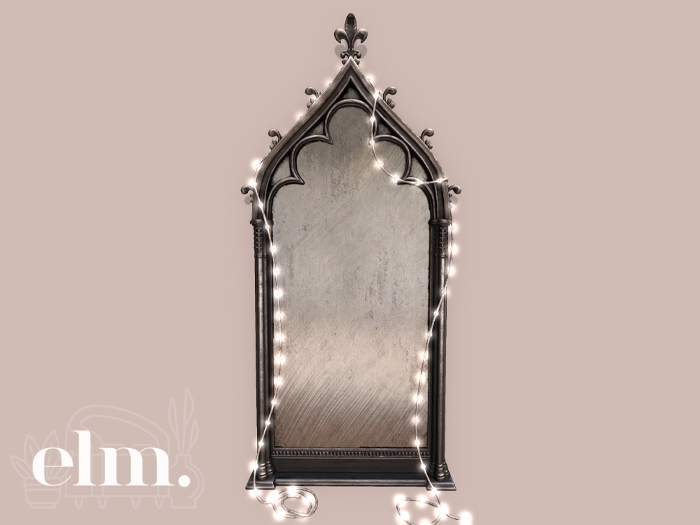 Elm. Velora Mirror [Pewter]