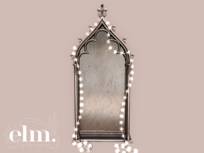 Elm. Velora Mirror [Nickel]