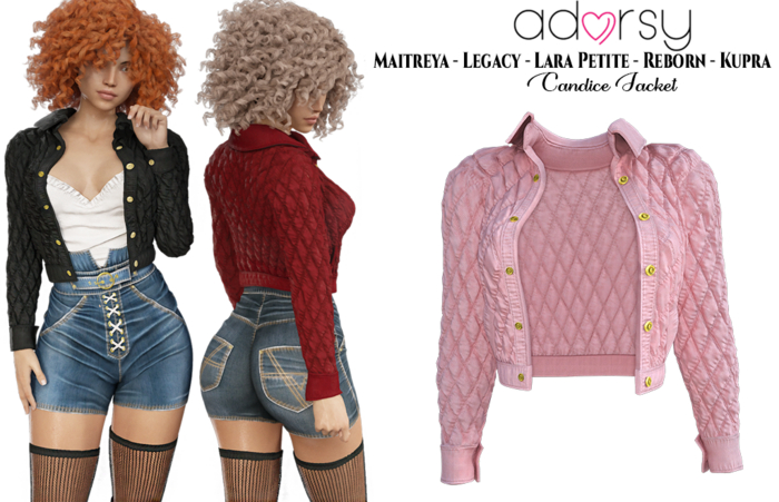 adorsy - Candice Jacket Pink - Maitreya/Legacy/Lara Petite/Kupra/Reborn