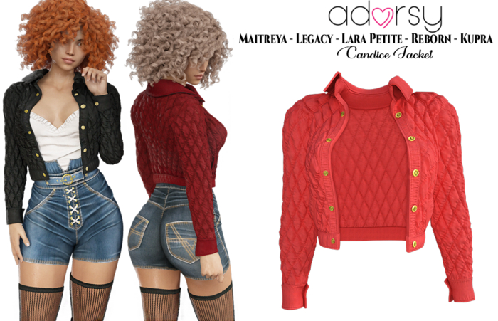 adorsy - Candice Jacket Red - Maitreya/Legacy/Lara Petite/Kupra/Reborn