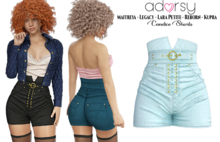 adorsy - Candice Shorts Light Blue - Maitreya/Legacy/Lara Petite/Kupra/Reborn