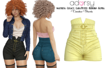 adorsy - Candice Shorts Yellow - Maitreya/Legacy/Lara Petite/Kupra/Reborn
