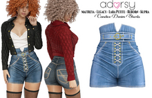 adorsy - Candice Denim Shorts Blue - Maitreya/Legacy/Lara Petite/Kupra/Reborn