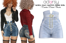 adorsy - Candice Denim Shorts Faded - Maitreya/Legacy/Lara Petite/Kupra/Reborn