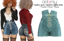 adorsy - Candice Denim Shorts Petrol - Maitreya/Legacy/Lara Petite/Kupra/Reborn