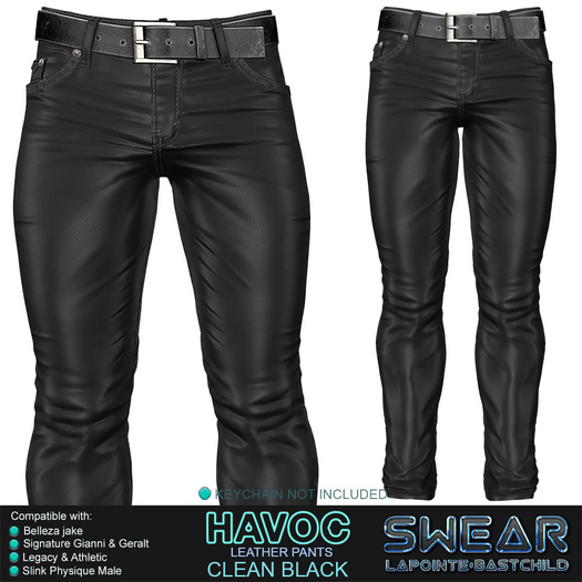 Leather Pants Black