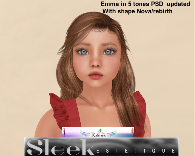 Emma in 5 Tone Full Perm PSD