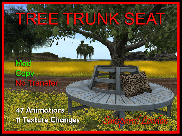 Tree Trunk Seat Boxed