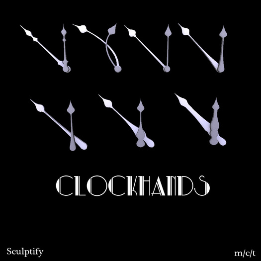 Full Perm Sculpted Clock Hands