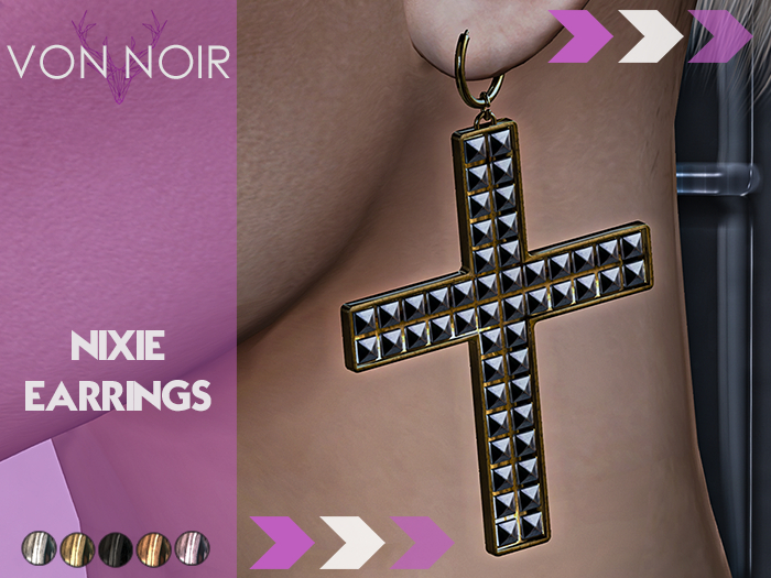 Von Noir - Nixie Earrings