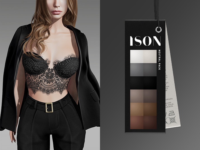 ISON - evening shoulder jacket (neutral)