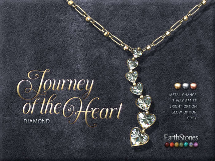 EarthStones Journey of the Heart Necklace ~ Diamond