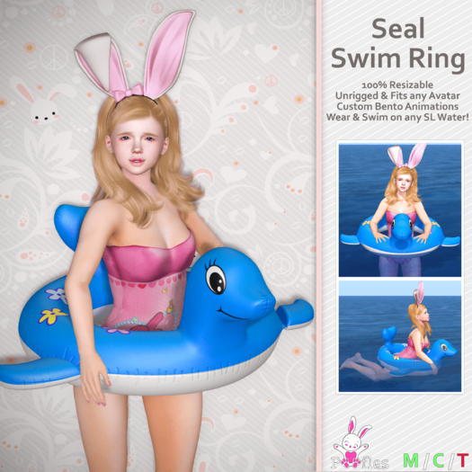 {Poofles} Seal Swim Ring