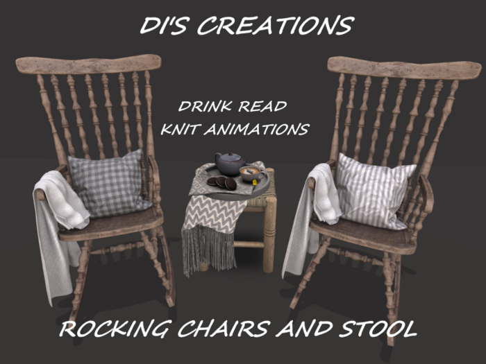 ROCKING CHAIRS AND STOOL