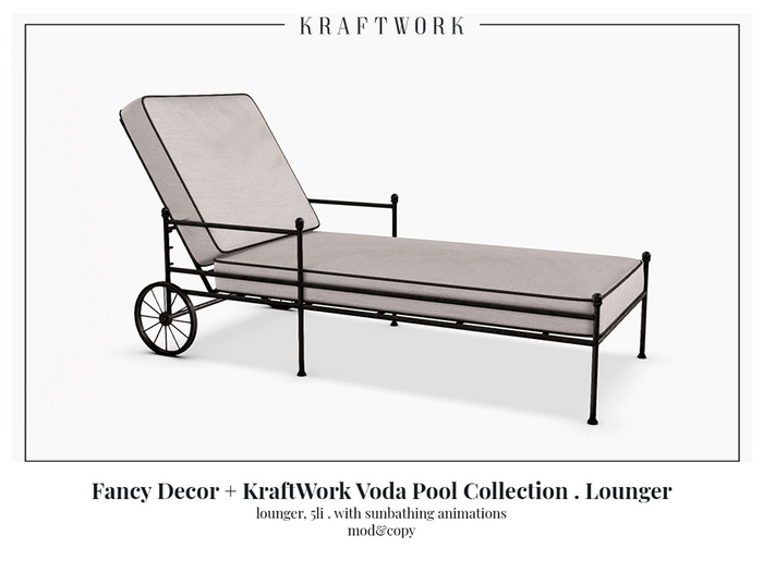 Fancy Decor + KraftWork Voda Lounger (ADD)