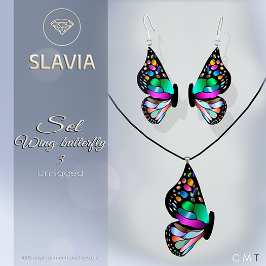 Slavia - Set WING BUTTERFLY 3