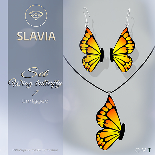 Slavia - Set WING BUTTERFLY 7
