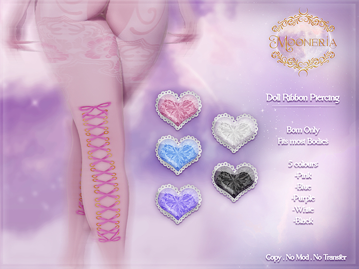 Mooneria - Doll Ribbon Piercing FATPACK