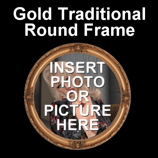Gold Traditional Round Picture or Photo Frame