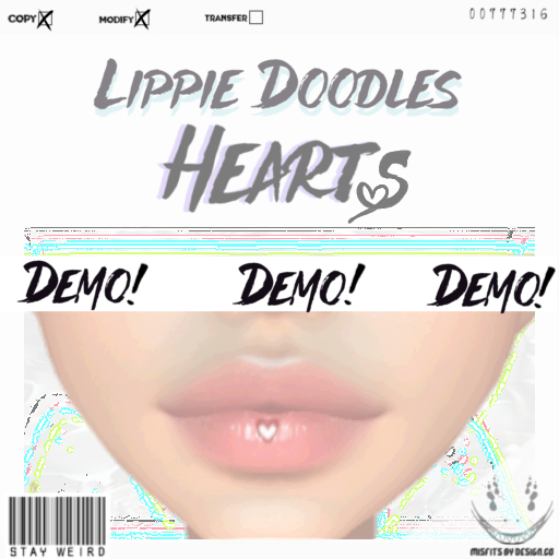 Lippie Doodles - "Heart" - DEMO