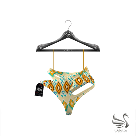 Odette - Shasta Yellow Pattern Pantie
