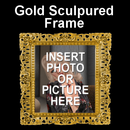 Gold Sculptured Picture or Photo Frame