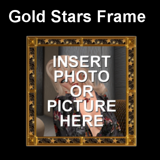 Gold Stars Picture or Photo Frame