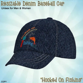 Denim Baseball Cap (BOXED) HOOKED ON FISHING