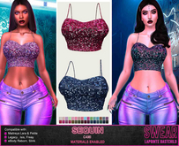 L&B - Camisole - Sequin FATPACK - Lara / Reborn / Legacy / Slink / Belleza