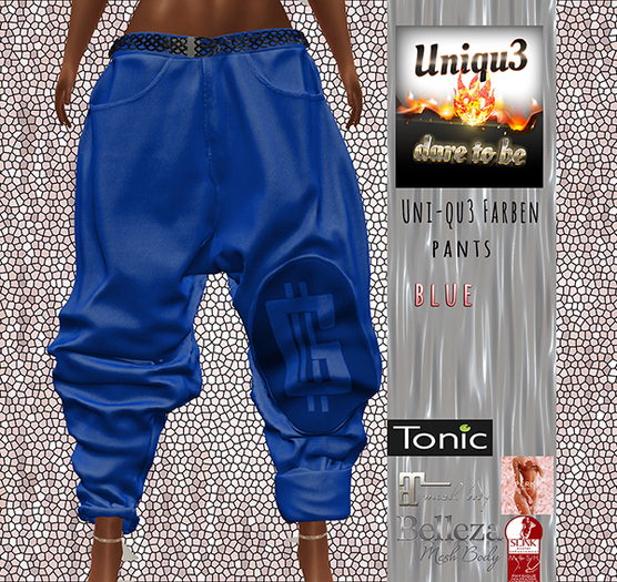 Uni-qu3 Farben pants blue 