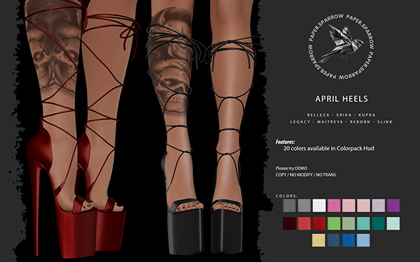 Paper.Sparrow April Heels Colorpack