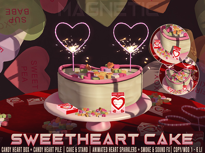 Magnetic - Sweetheart Cake 