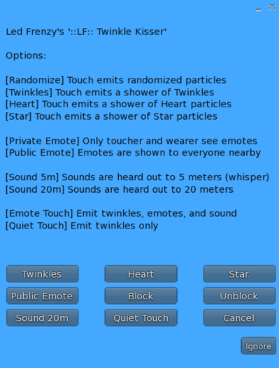 :: LF :: Configurable Twinkle Kisser v0.9.2.1