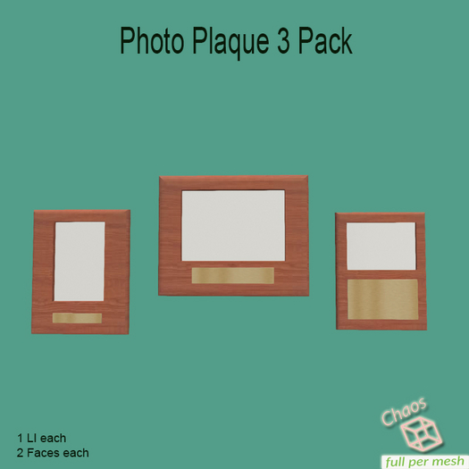 Photo Plaque 3 Pack 