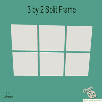 Second Life Marketplace - 3 by 2 Split Frame
