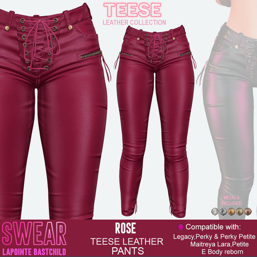 Leather Pants Teese ROSE