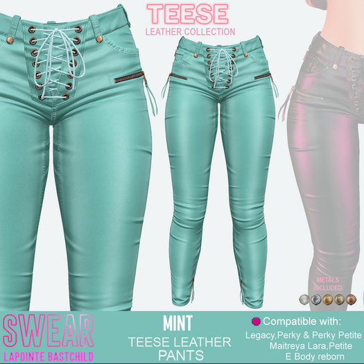 Leather Pants Teese MINT